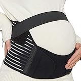 Neotech Care - Bauchgurt für die Schwangerschaft - stützt Taille, Rücken & Bauch - Schwangerschaftsgurt (Schwarz, XL)